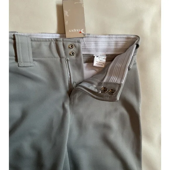 Youper Youth Medium Baseball Pants Boys Capri Softball Pants Gray - Picture 8 of 8